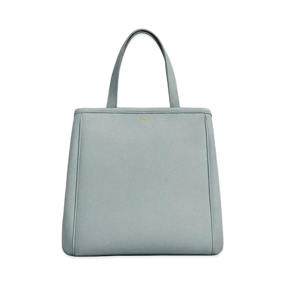 CELINE Small Folded Cabas in Grained Calfskin "Mineral"