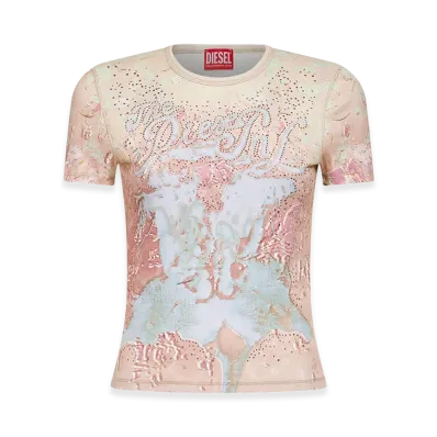 Diesel Women's T-Shirts "Pink"