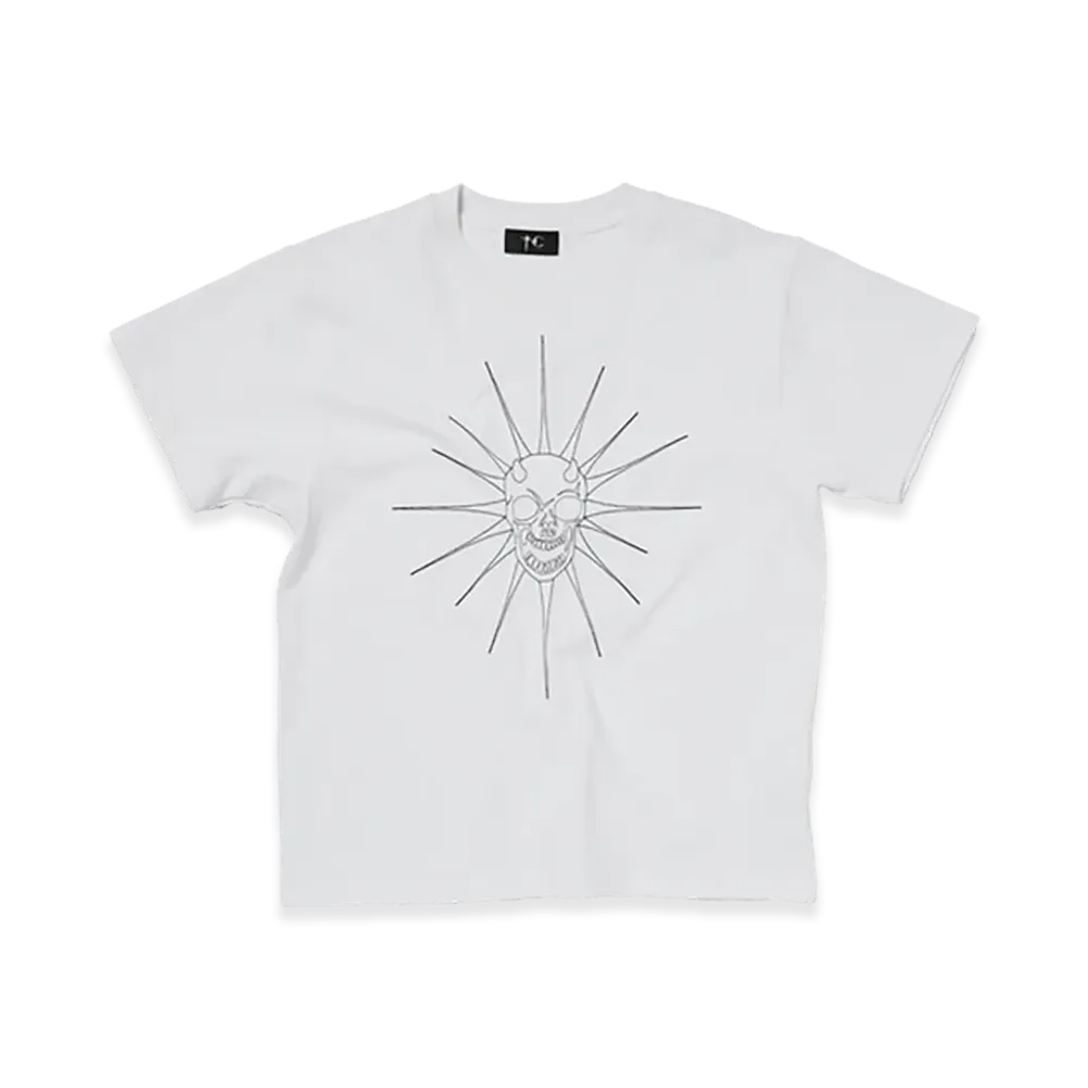 THUG CLUB TC Riding Skull StiTCh T-Shirt "White"
