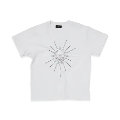 THUG CLUB TC Riding Skull StiTCh T-Shirt "White"