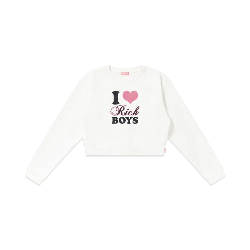 BlackEyePatch Rich Boys Crew Sweat "White"