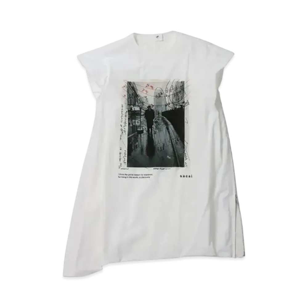 sacai James Dean Cotton Poplin Pullover "Off White"