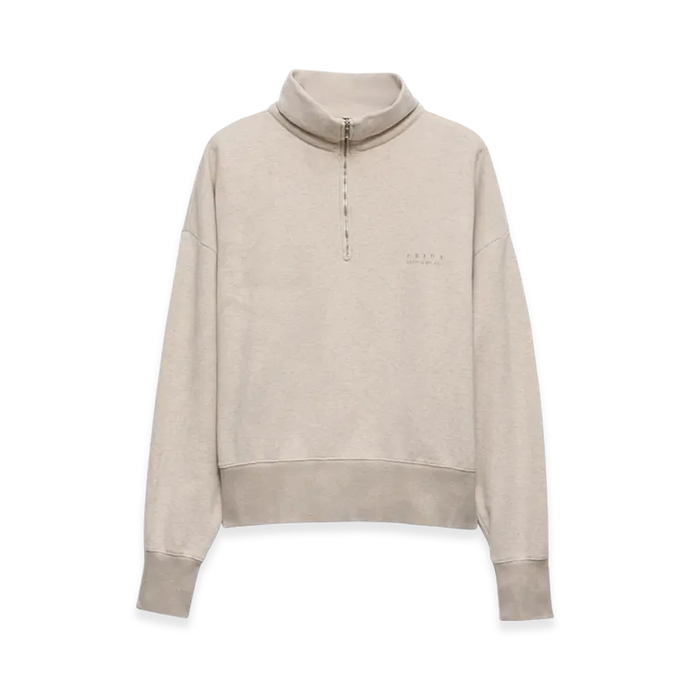 PRADA Long-Sleeved Cotton Polo Shirt "Natural"