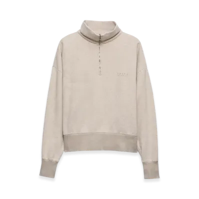 PRADA Long-Sleeved Cotton Polo Shirt "Natural"