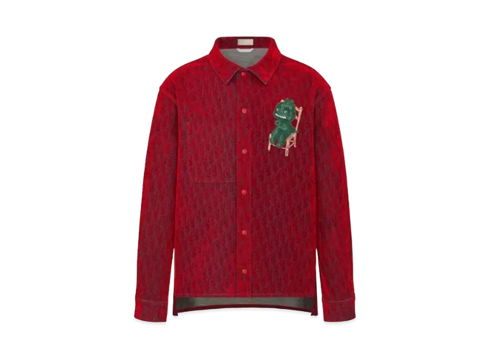 Dior & Otani Workshop Overshirt Cotton Denim "Red"