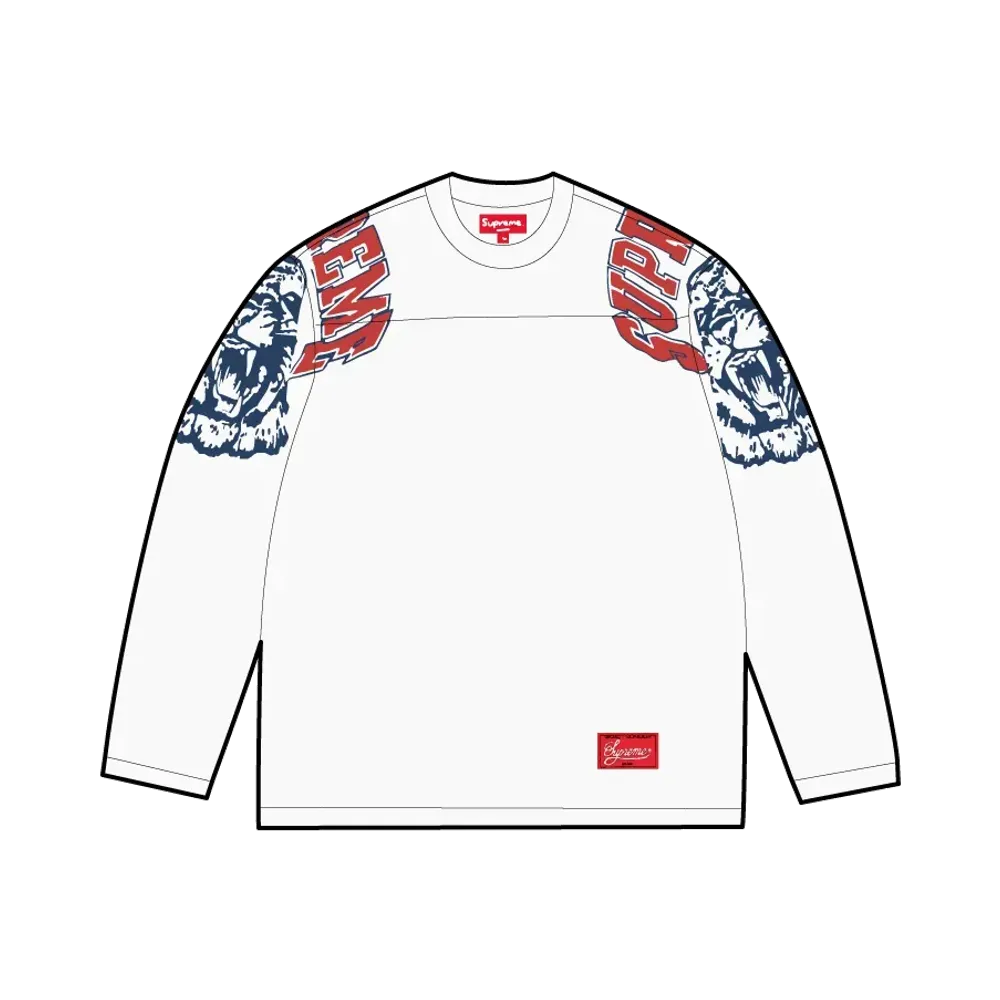 Supreme Mascot L/S Football Top "White"