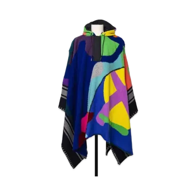 sacai KAWS Jacquard Knit Poncho "Multi"