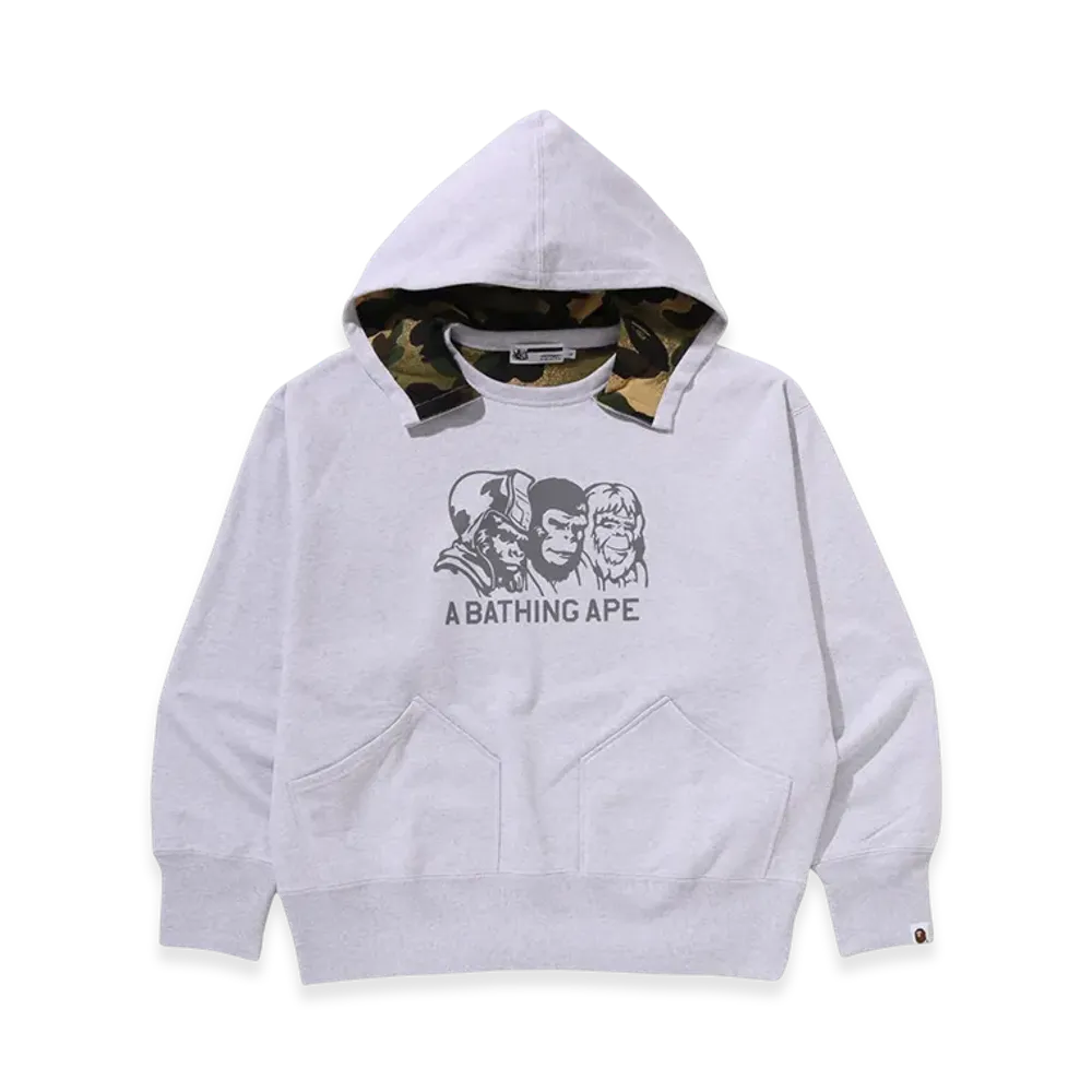 A BATHING APE Double Face Pullover Hoodie M Bape Legacy "Navy"
