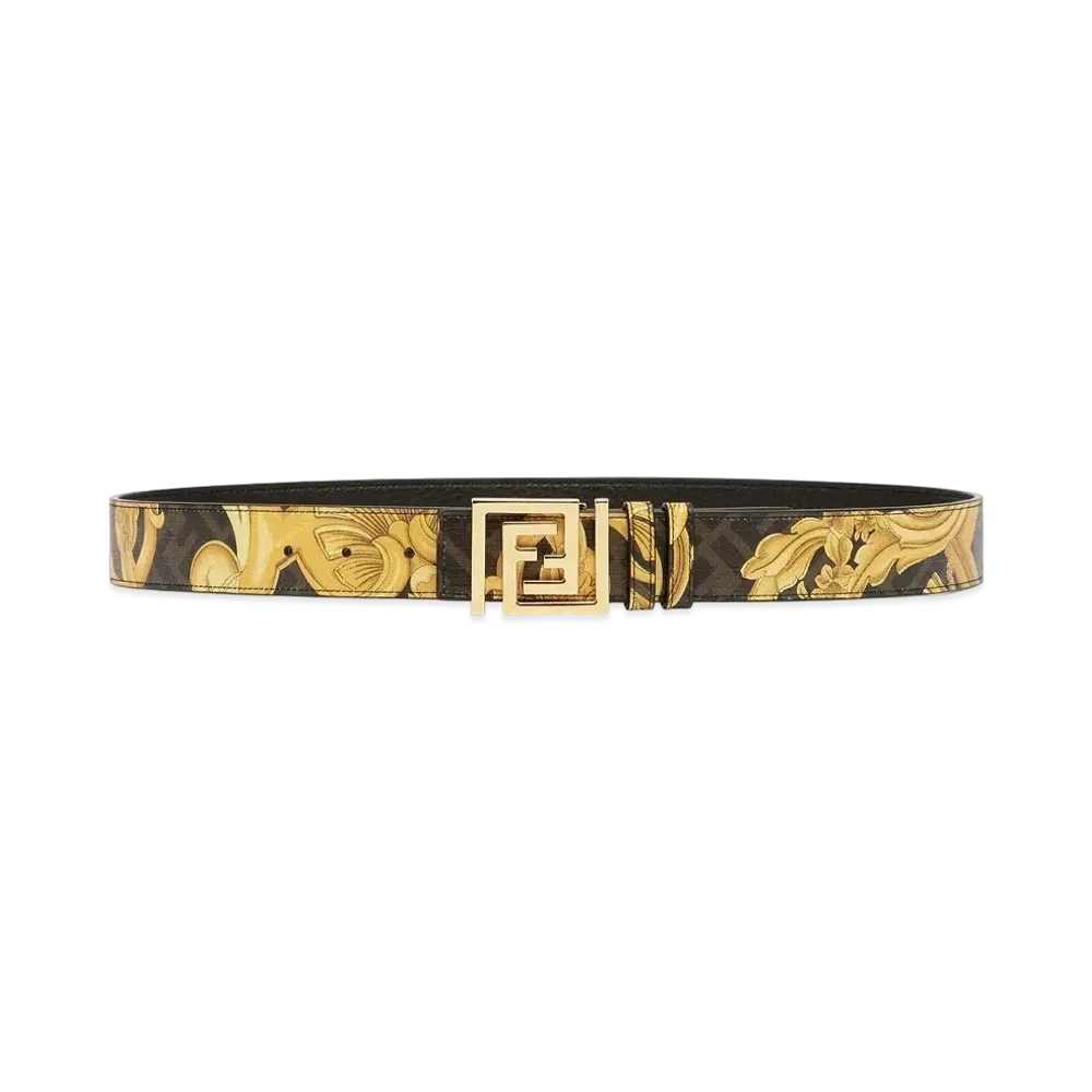 FENDI x Versace Fendace Black Fabric Belt "Black"