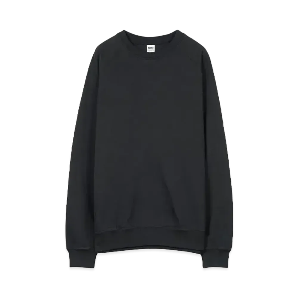 ndx Raglan Sweat4 "TRUE BLACK"