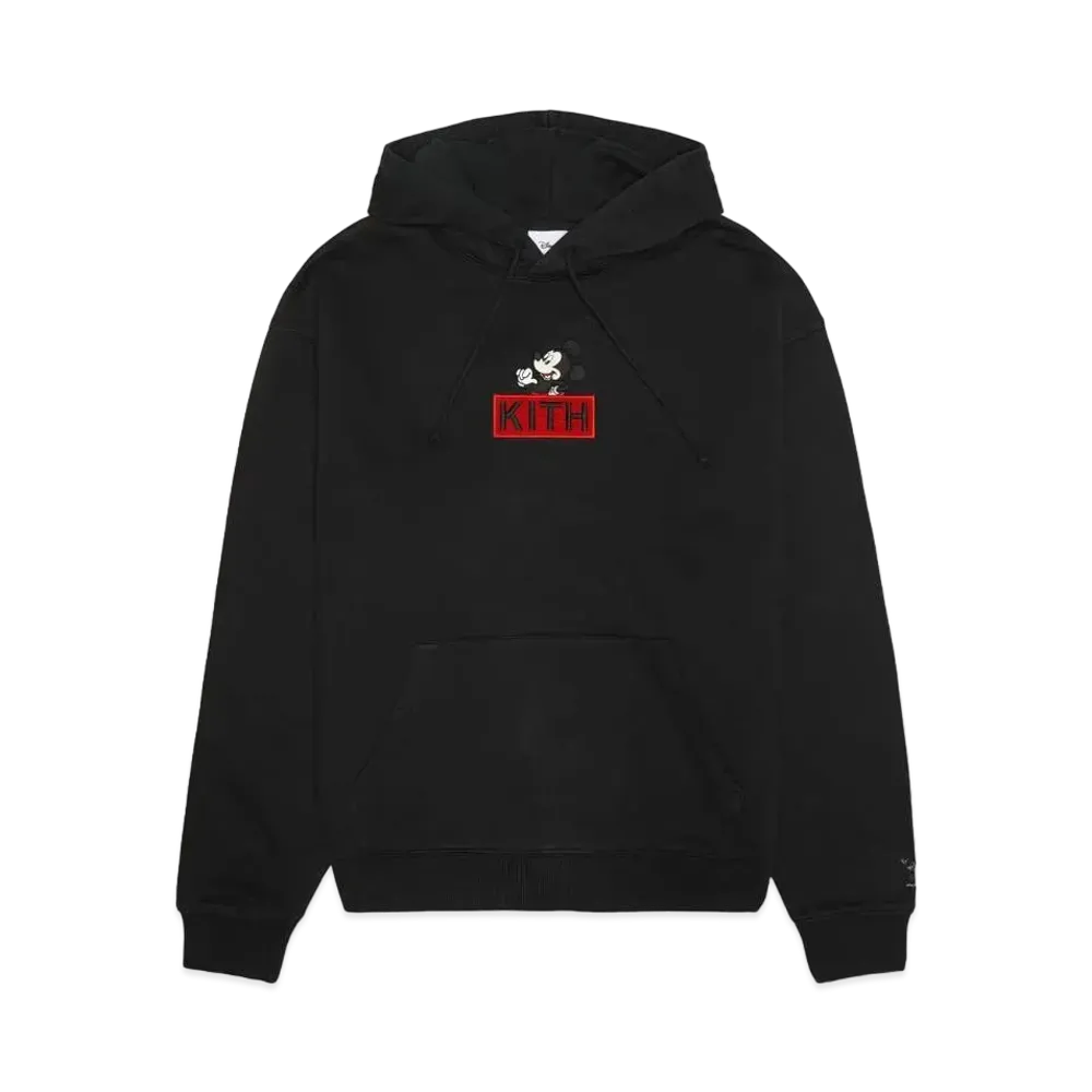 Kith x Disney Mickey & Friends Cyber Monday Mickey Classic Logo Hoodie "Black" KHM031774-001