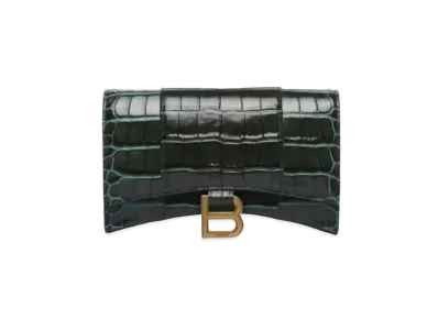 BALENCIAGA Hourglass Wallet On Chain "Black"