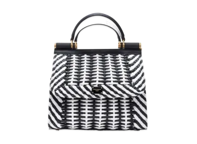 Dolce&Gabbana Sicily 58 Bag Medium Woven Nappa "Blackr"