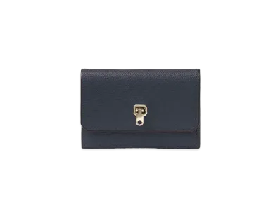 Valextra Brella Card Case "Navy"