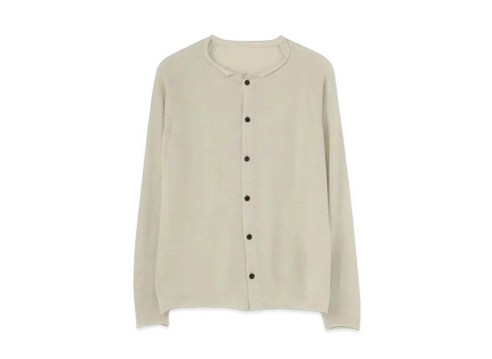 Yohji Yamamoto Y's WOOL PLAIN STITCH KNIT CARDIGAN "Off White"