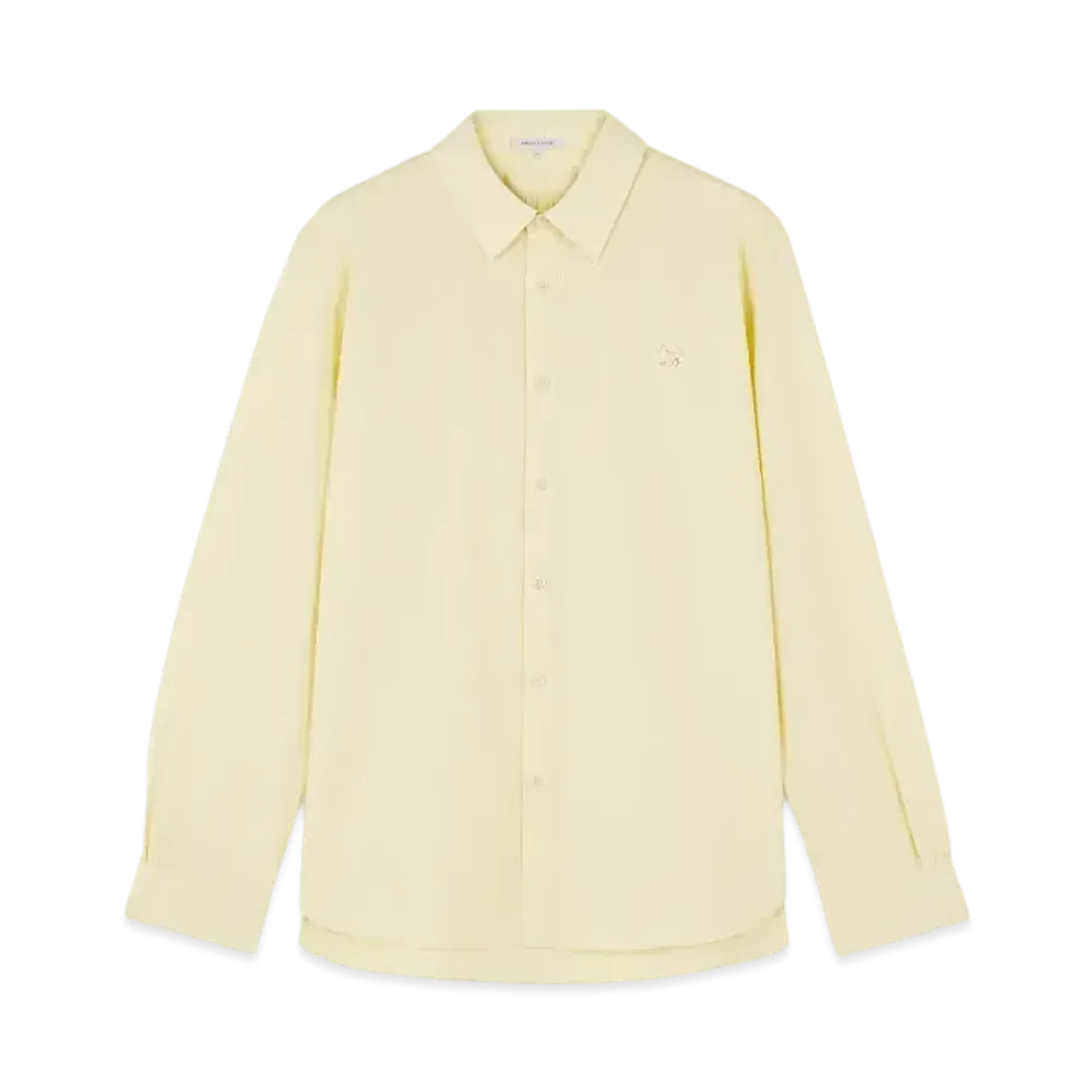 Maison Kitsune Baby Fox Classic Shirt "Chalk Yellow"