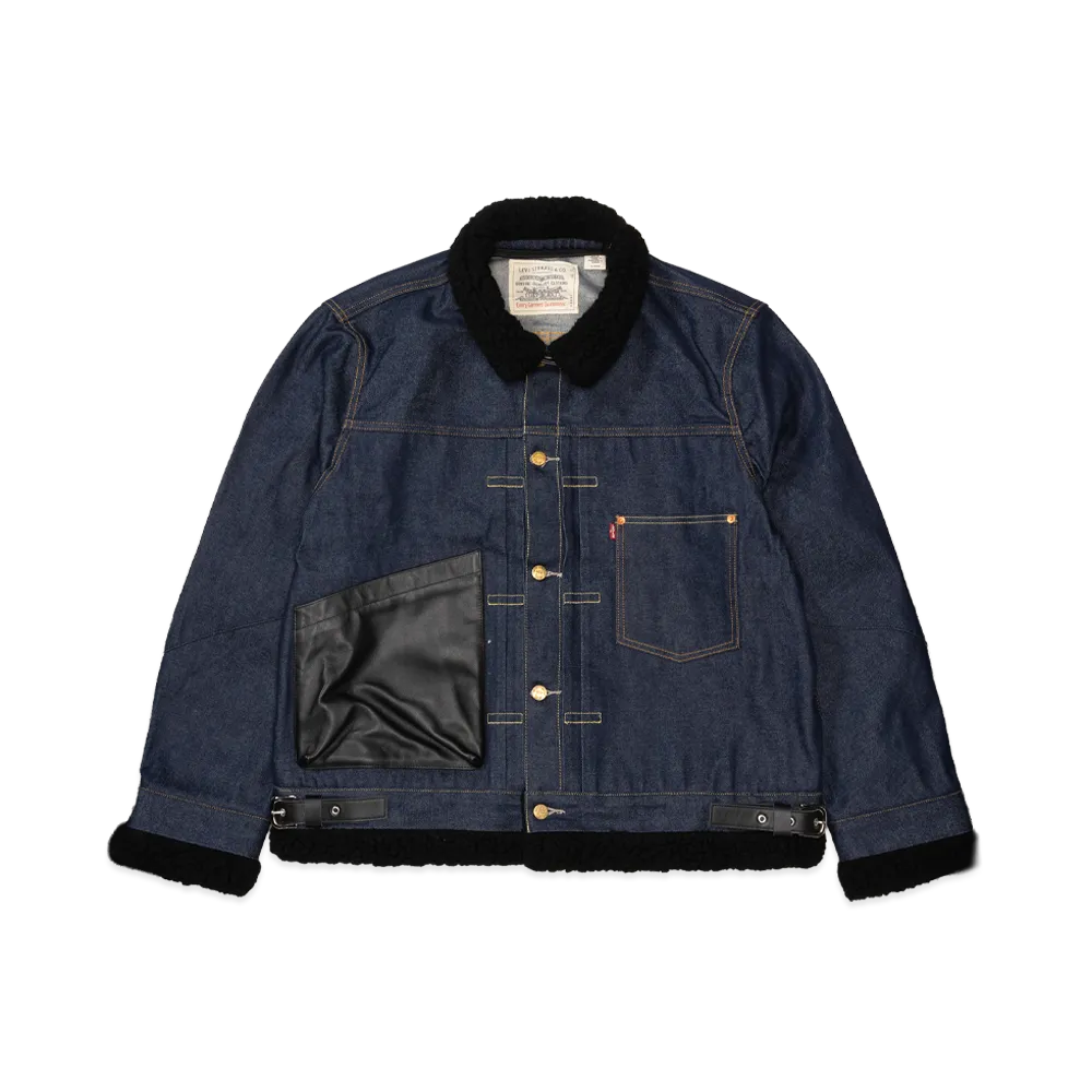 sacai x Levi's Men's Sherpa Jacket "Indigo"