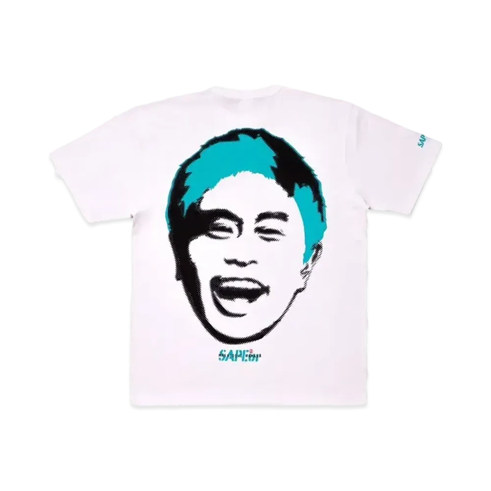 SAPEur x MASATOSHI HAMADA Stamp Logo S/S Tee #4 "White/Mint"
