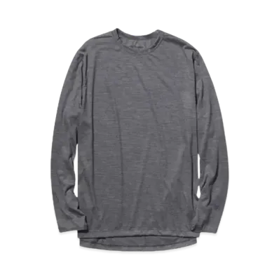 Goldwin Wool Long Sleeve T-shirt (Unisex) "Mix Gray"