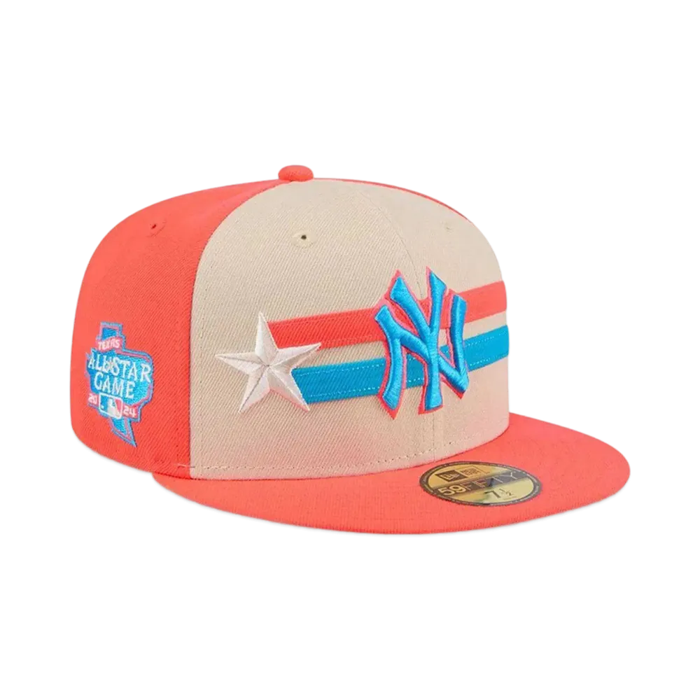 NEW ERA 59Fifty On-Field 2024 MLB All-star Game New York Yankees "Coral Pink"