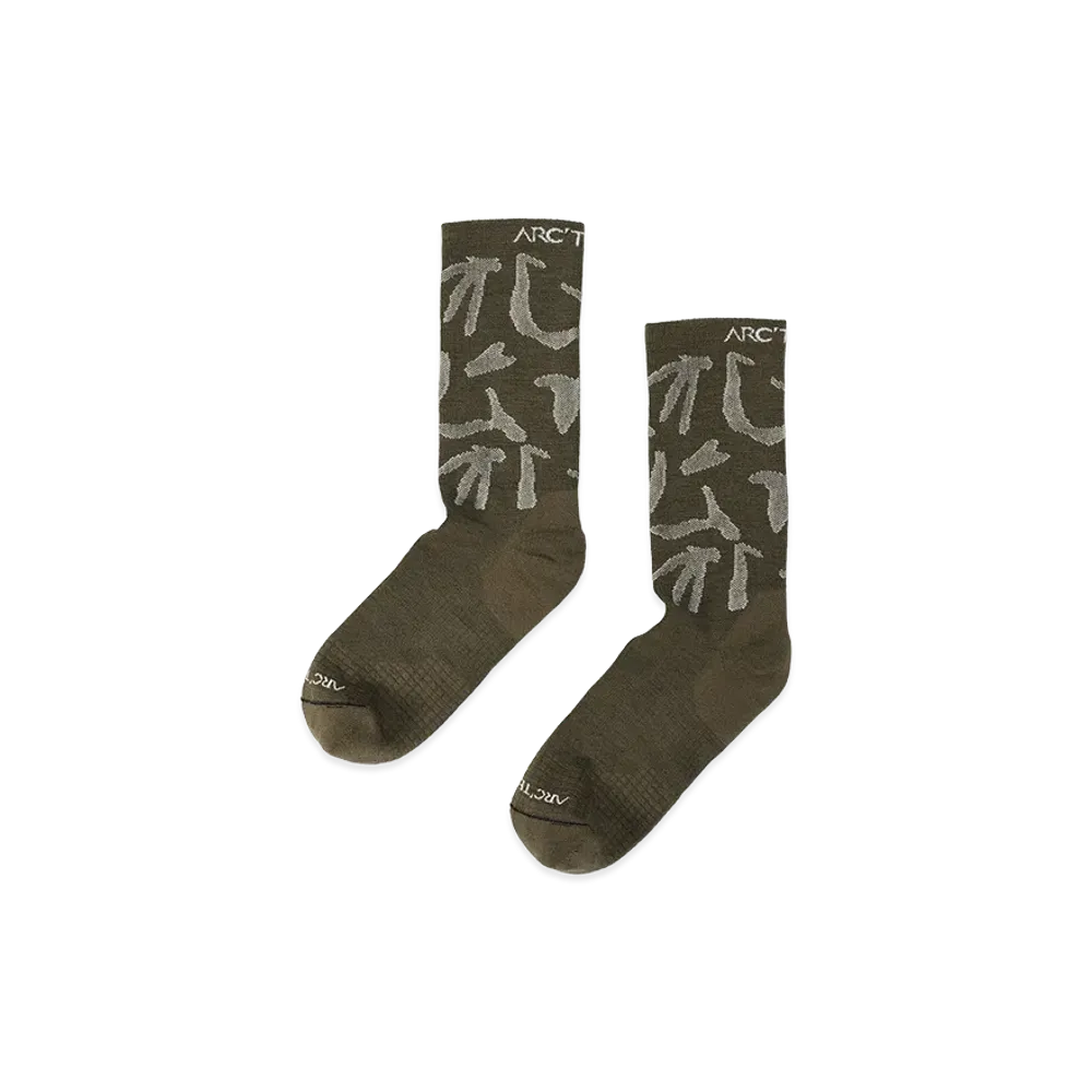 ARC'TERYX Merino Wool Grotto Mid Sock "Tatsu/White" X000010461