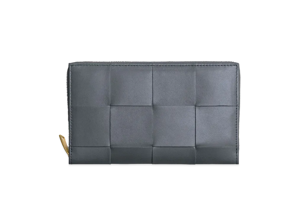 Bottega Veneta Zip Around Wallet "Thunder"