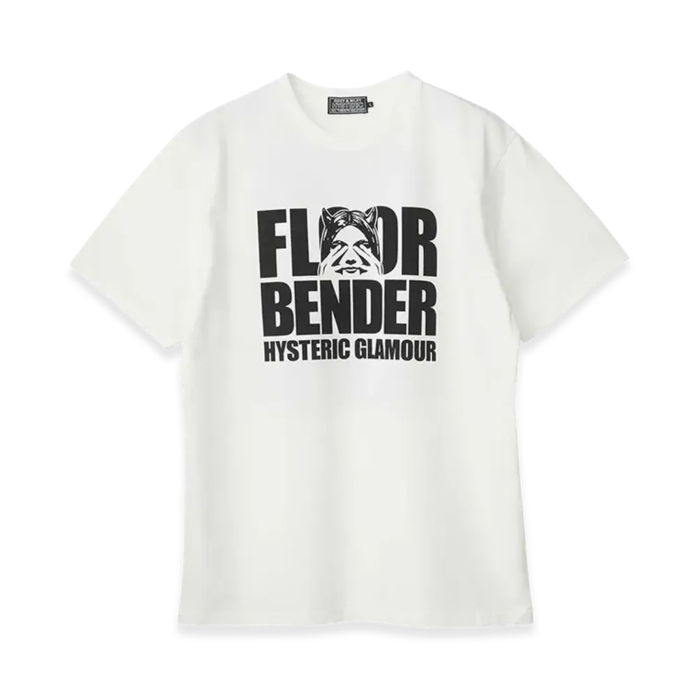 HYSTERIC GLAMOUR FLOOR BENDER T-Shirt "White"