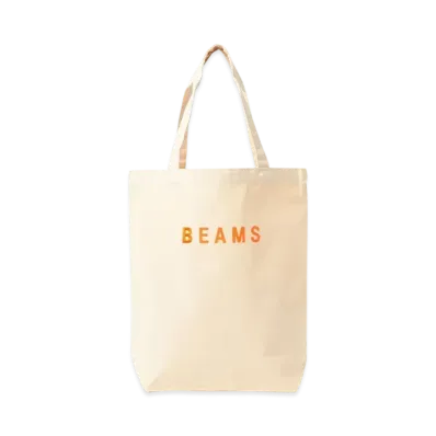 BEAMS Logo Tote Bag "Orange"