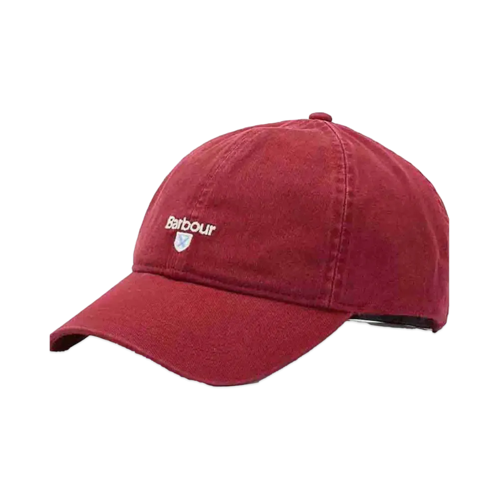 Barbour Cascade Sport Cotton 6 Panel Cap "Red"
