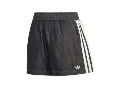adidas Women's Summer Glow Denim Shorts "Medium Black Denim"
