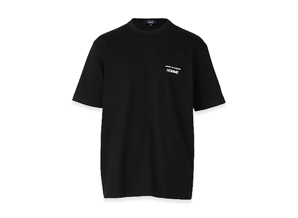 COMME des GARCONS HOMME Cotton Jersey Garment Print T-Shirt "Black"