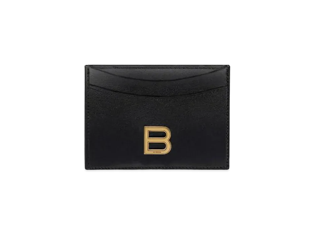 BALENCIAGA Hourglass Card Holder "Black"
