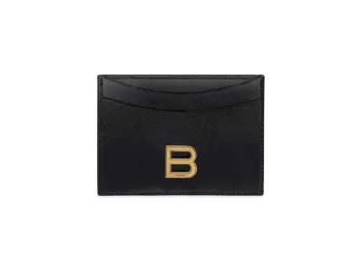 BALENCIAGA Hourglass Card Holder "Black"