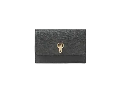 Valextra Brella Card Case "Dark Gray"