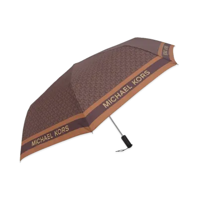 MICHAEL KORS Women's Travel Umbrella "Brown"