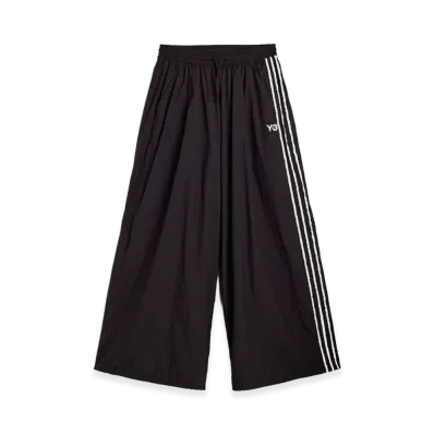 Y-3 Raw Edge 3 Stripes Wide Pants "Black"