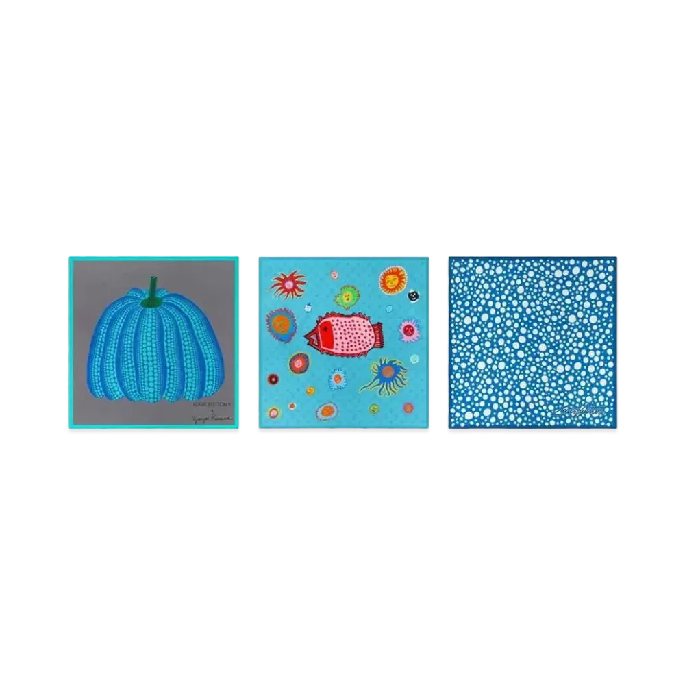 Louis Vuitton x Yayoi Kusama Set of Bandanas Pumpkin My Eternal Soul "Multicolor"