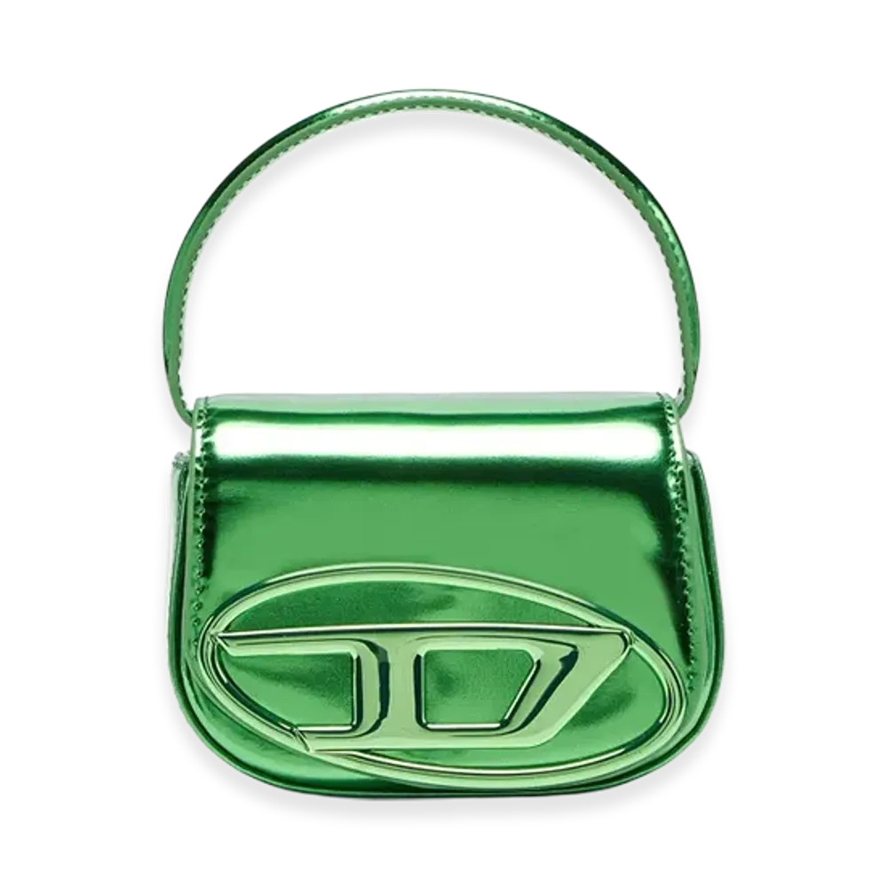 Diesel 1Dr-XS-S Cow Leather Shoulder Bag XS "Green"