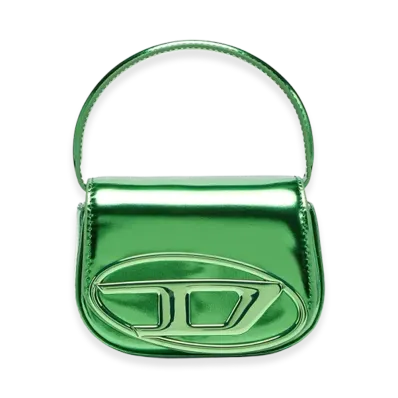 Diesel 1Dr-XS-S Cow Leather Shoulder Bag XS "Green"