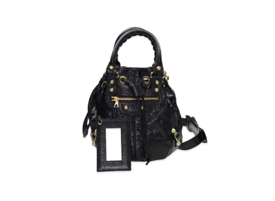 BALENCIAGA Handbag Lambskin "Black"