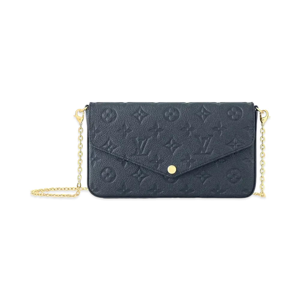 Louis Vuitton Felicie Pochette Monogram Empreinte Leather "Navy"