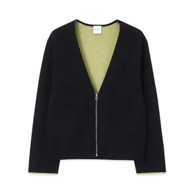 Paul Smith Women's Bicolor Knit Blouson "Navy"