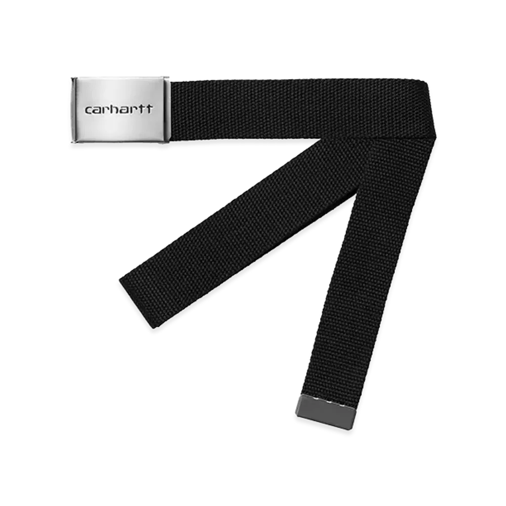 Carhartt WIP Clip Belt Chrome "Black"