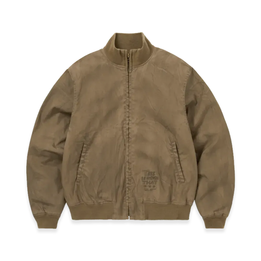 thisisneverthat TNT Daniel Johnston Washed Tanker Jacket "Khaki"