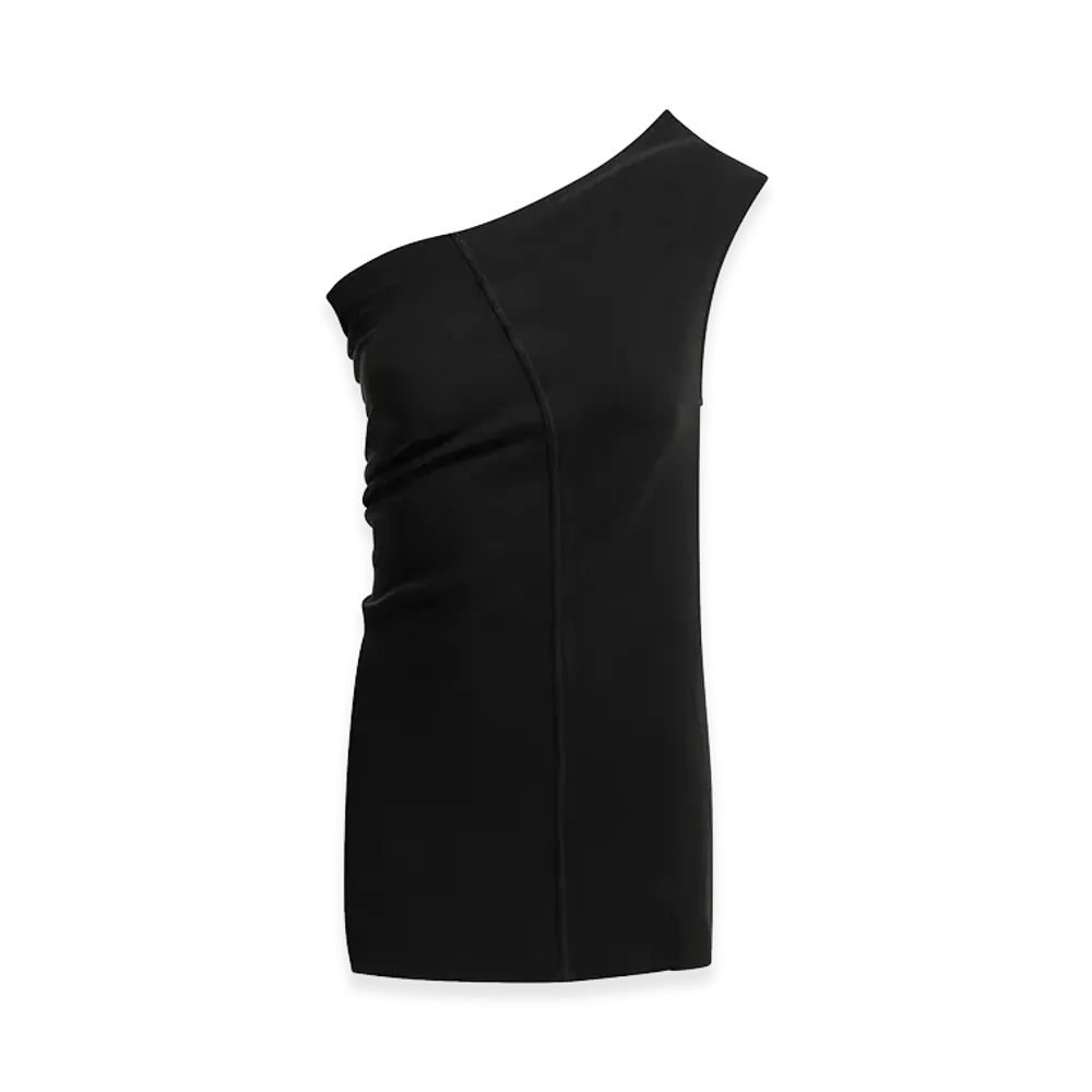 Rick Owens Women's Athena One-Shoulder Top "Black"