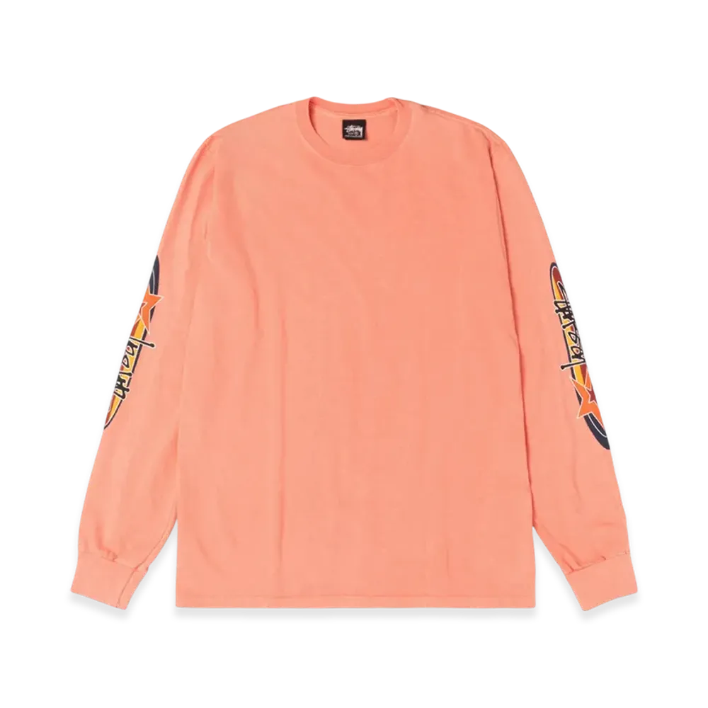 Stussy Two Star LS Tee Pigment Dyed "Sherbert"
