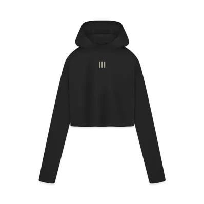 FEAR OF GOD x adidas FEAR OF GOD ATHLETICS Base Layer Crop Hoodie "Black"
