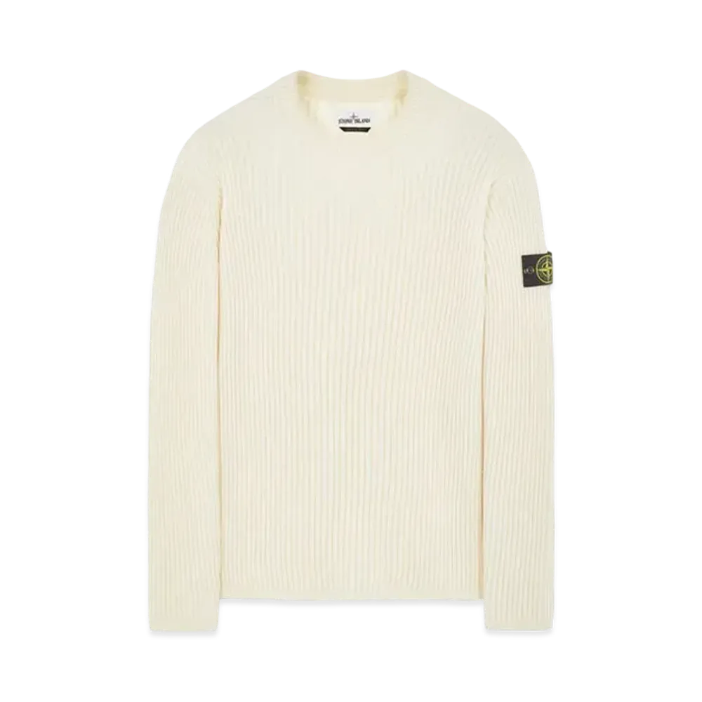 Stone Island 517C2 FULL RIB PURE WOOL "Natural White"