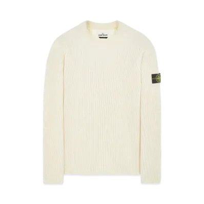 Stone Island 517C2 FULL RIB PURE WOOL "Natural White"