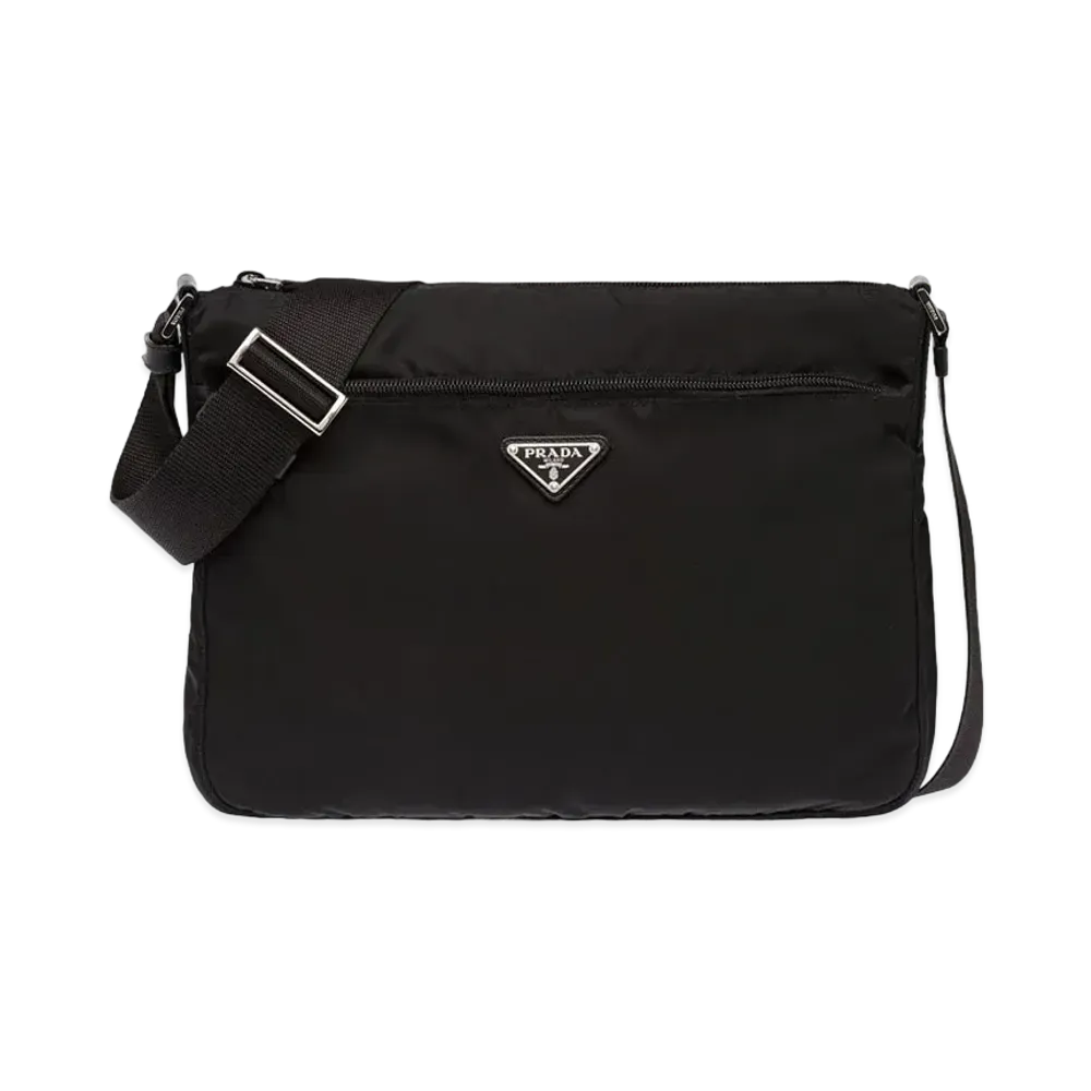 PRADA Vela Nylon Shoulder Bag "Black"